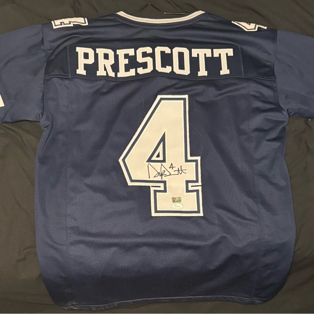 Selling a certified authentic Dak Prescott jersey from the Dallas Cowboys